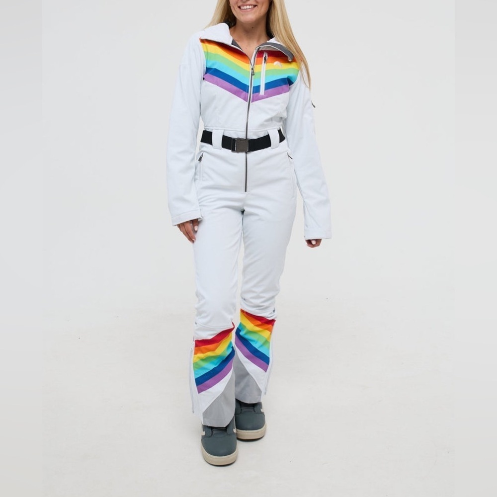 OOSC Women's Rainbow Road Curved Female Ski Suit Size M